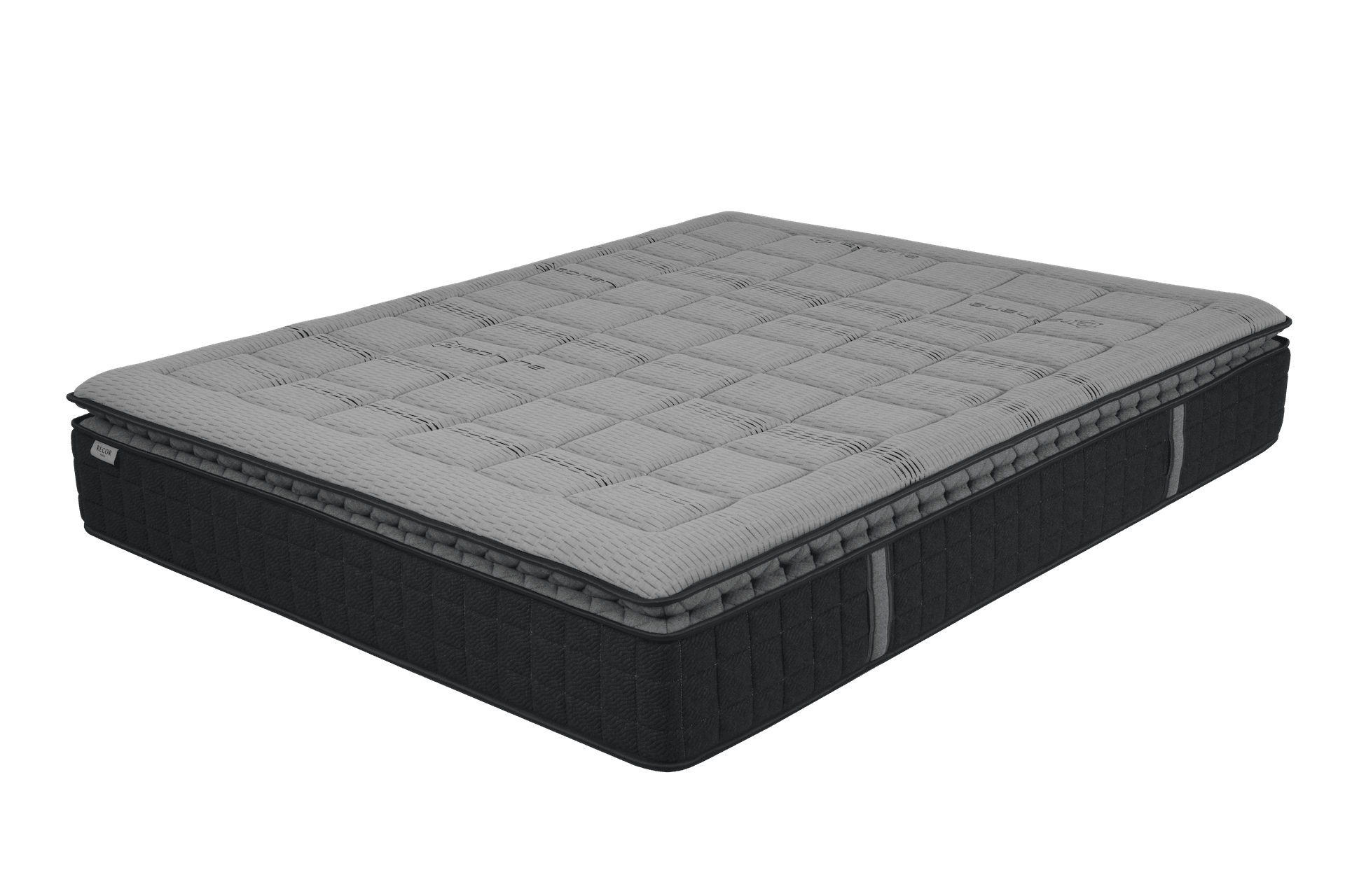 matelass graphite sur fond blanc - place de la literie