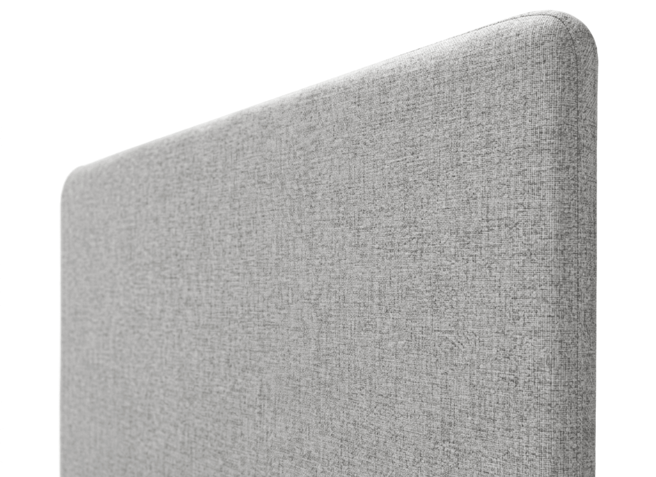 zoom sur la tete de lit gris nathan chez place de la literie