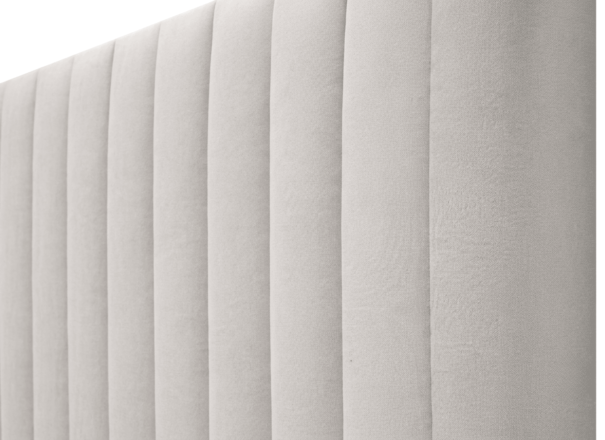 zoom sur la tete de lit ruben - beige - dispinible chez place de la literie